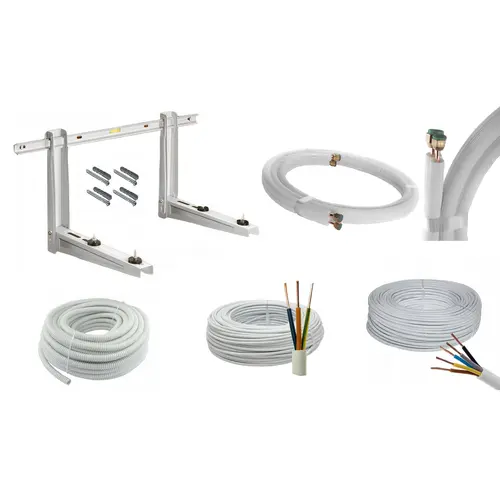 Zestaw do montażu klimatyzacji do 3,5kW rury miedziane kielichowane 4m